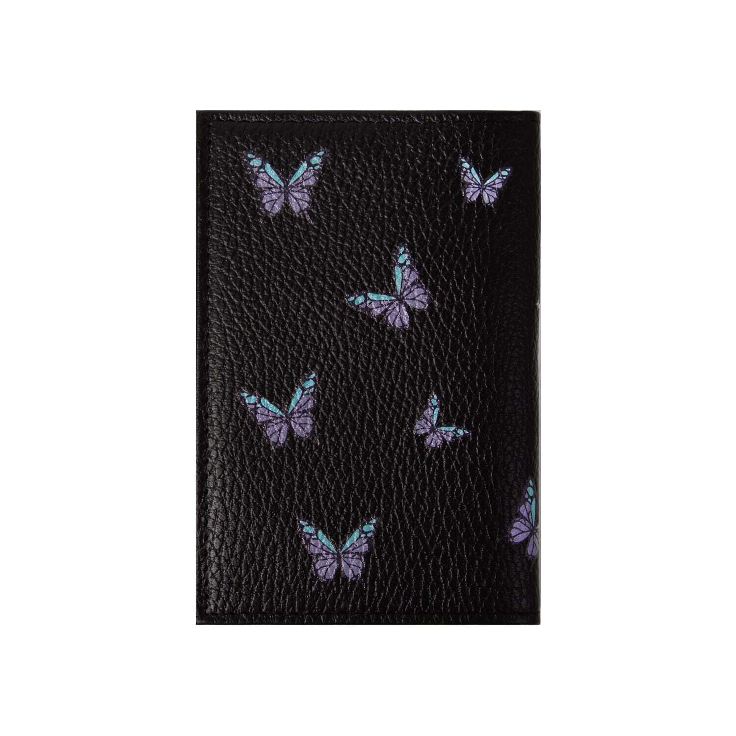 Обложка на паспорт "Butterfly" black